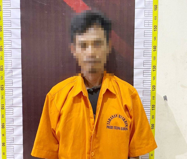 Pelaku yang berhasil diamankan. | Foto: Dok Humas Polres Tulang Bawang