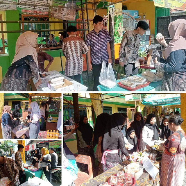 Event Bazar Sekolah Pencetak Wirausahawan Tahun 2024 SMK NU 1 Babat Kab. Lamongan, Foto : R.Ahmad Haikal El-M.A.N