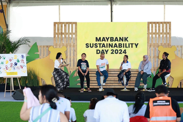 Maybank Sustainability Day 2024 pada Maybank Marathon 2024. Foto: Dok. Maybank Indonesia