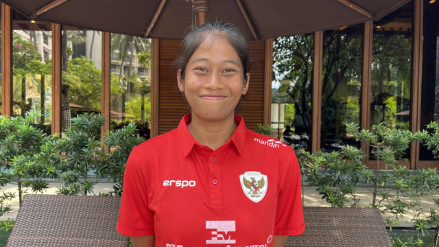 Laita Roati, kiper Timnas Wanita Indonesia. Foto: Antika Fahira/kumparanBOLANITA