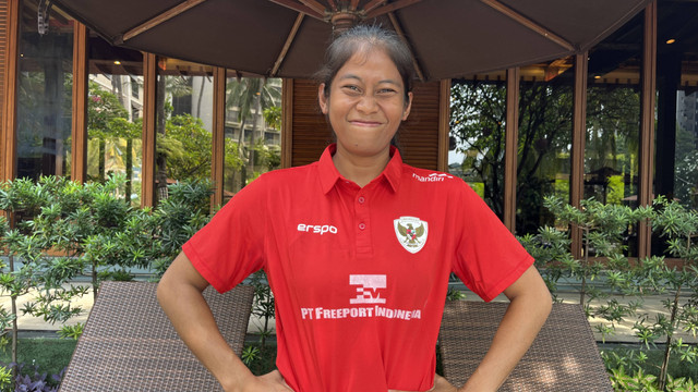 Laita Roati, kiper Timnas Wanita Indonesia. Foto: Antika Fahira/kumparanBOLANITA