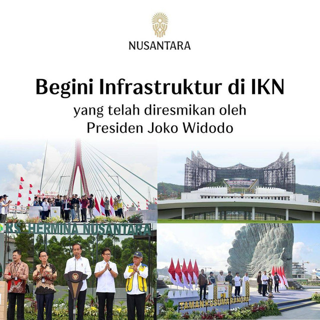 foto perkembangan infrastruktur IKN (Instagram.com/ikn_id)