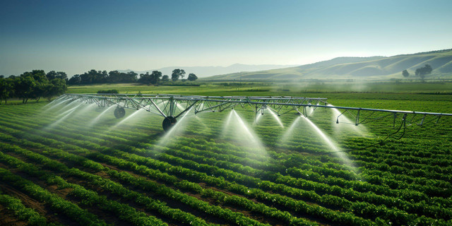 Sprinkler irrigation:  sumber: freepik.com