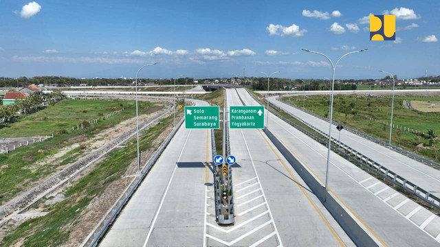 Tol Solo - Yogyakarta Segmen Klaten - Prambanan. Foto: Dok. Biro Komunikasi Publik Kementerian PU