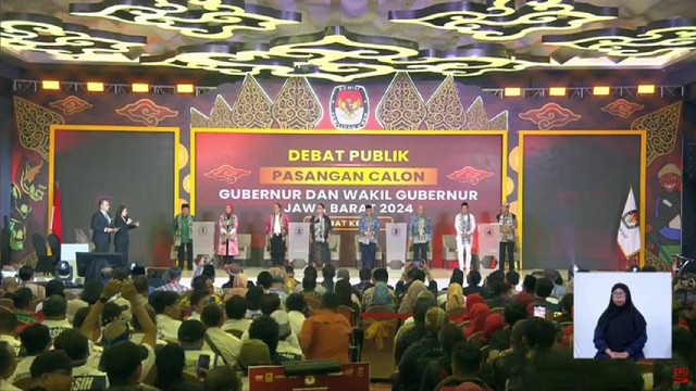 Debat Kedua Pilgub Jawa Barat 2024. Foto: dok. KPU