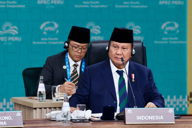 Presiden Prabowo Subianto menghadiri KTT Kerja Sama Ekonomi Asia-Pasifik (APEC) di Lima, Peru. Foto: Tim Media Prabowo Subianto