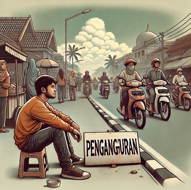 Sumber: https://chatgpt.com/ (ilustrasi pengangguran)