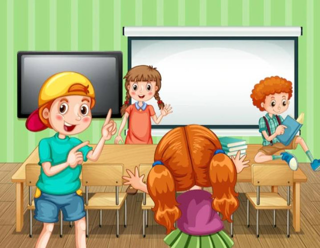 ilustrasi pembelajaran disekolah (sumber: https://www.freepik.com/free-vector/scene-with-many-kids-classroom_18384290.htm#fromView=search&page=1&position=2&uuid=1d12627e-76ec-4869-8723-953dc81f4359