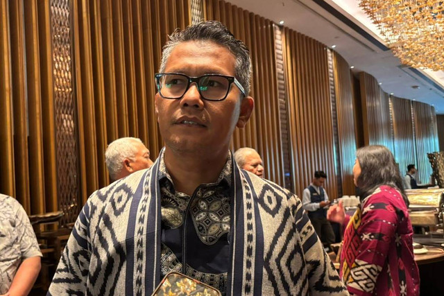 Juru Bicara Kemenperin Febri Hendri Antoni Arif saat ditemui di Kawasan Kuningan, Jakarta, Senin (18/11/2024). Foto: Widya Islamiati/kumparan