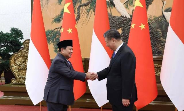 Presiden Prabowo Subianto dan Presiden Republik Rakyat Tiongkok (RRT), Xi Jinping. (Biro Pers Sekretariat Presiden, Muchlis Jr)