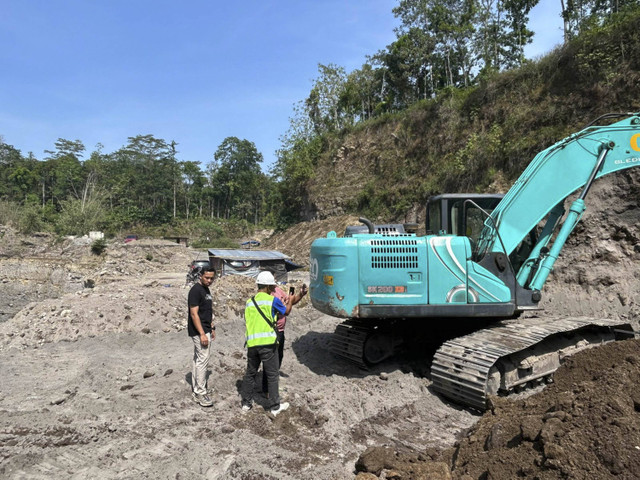 Lokasi tambang ilegal PT SJA di Kabupaten Klaten, Jawa Tengah. Foto: Dok. Istimewa