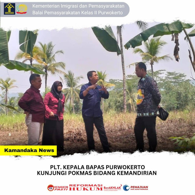 Plt. Kepala Bapas Purwokerto kunjungi Pokmas Bidang Kemandirian