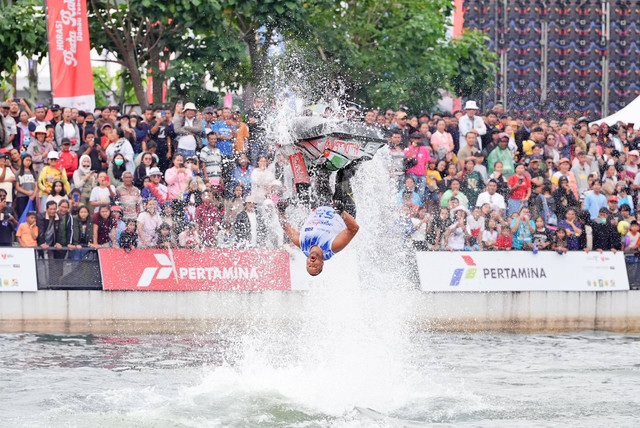 Event olahraga air berskala dunia, Aquabike Jetski World Championship berlangsung di Danau Toba selama 13-17 November 2024. Foto: InJourney