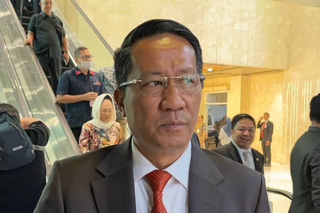 Menteri Hukum Supratman Andi Agtas di Kompleks Parlemen Senayan, Selasa (19/11/2024). Foto: Haya Syahira/kumparan