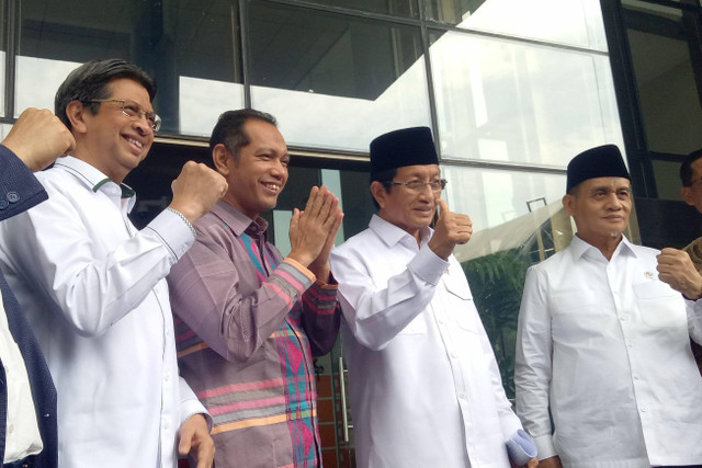 Menteri Agama Nasaruddin Umar di Gedung Merah Putih KPK, Jakarta Selatan, Selasa (19/11/2024). Foto: Alya Zahra/kumparan 