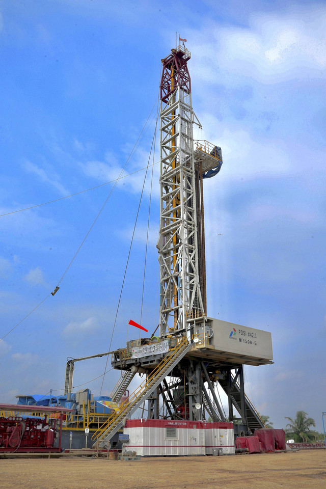 Rig ukuran besar yang digunakan eksplorasi MNK Gulamo bertenaga 1.500 horsepower. Foto: Dok. PHR 