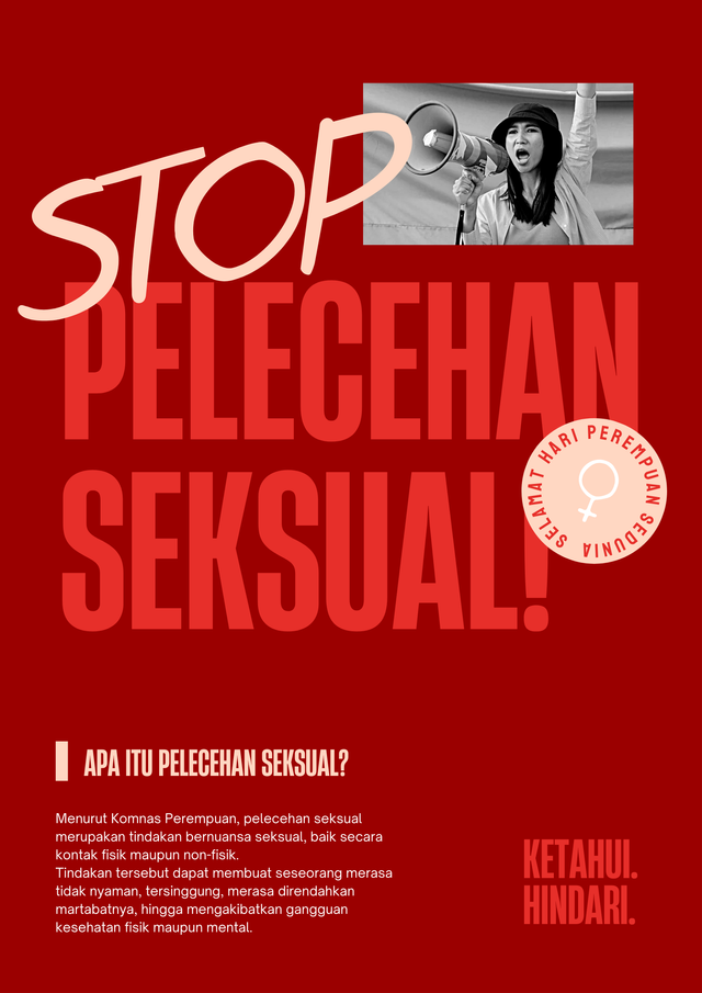 Ilustrasi Poster Pelecehan Seksual (sumber: Nabila Naurah Faradila)