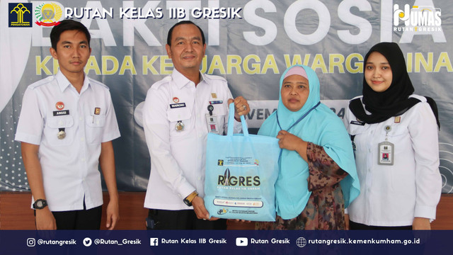 Rutan Gresik Berikan Bantuan Sembako: Wujud Kepedulian untuk Keluarga WBP