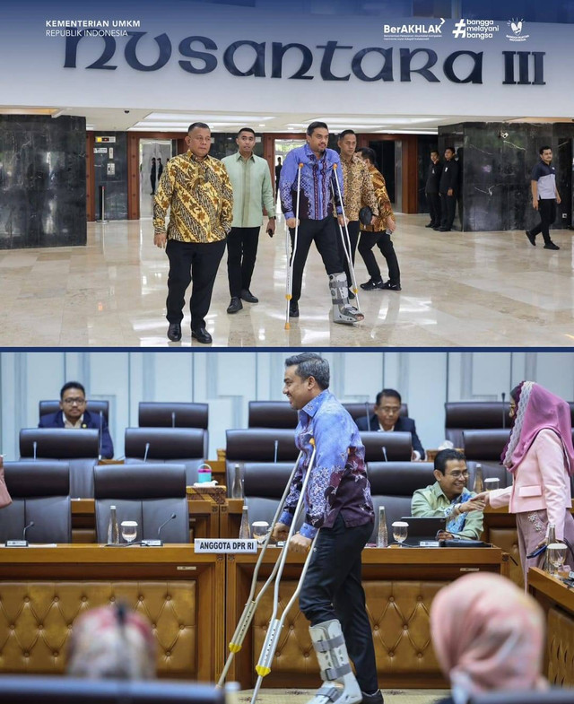 Menteri UMKM saat menghadiri rapat dengan Komisi VII DPR RI. Foto: Dok. Instagram @kementerianumkm