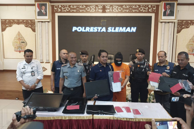 Polresta Sleman menetapkan eks Kepala Pengamanan Lapas Kelas IIB Sleman atau Lapas Cebongan berinisial MRP sebagai tersangka kasus pungli.  Foto: Dok. Istimewa