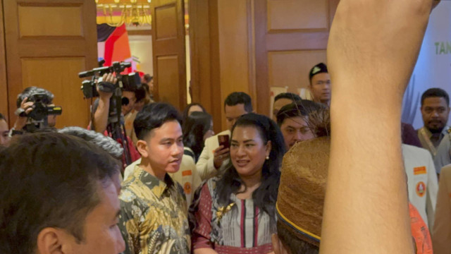 Wapres Gibran Rakabuming Raka dalam acara Tanwir Pemuda Muhammadiyah di Hotel Aryaduta, Jakarta, Kamis (21/11/2024). Foto: Luthfi Humam/kumparan