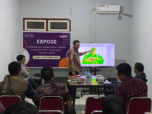 Expose Pembaruan Zona Nilai Tanah (ZNT) Kabupaten Sekadau tahun 2024. Foto: Kantah Sekadau