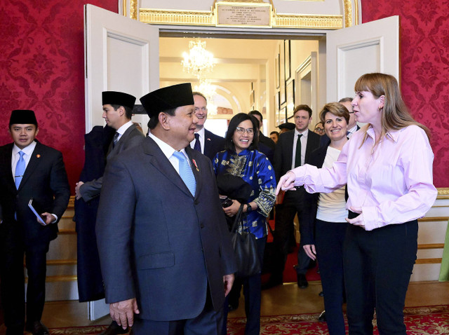 Presiden RI Prabowo Subianto memenuhi undangan makan siang dari Wakil Perdana Menteri Inggris Angela Rayner di Lancaster House, London, Kamis (21/11/2024). Foto: Muchlis Jr/Biro Pers Sekretariat Presiden