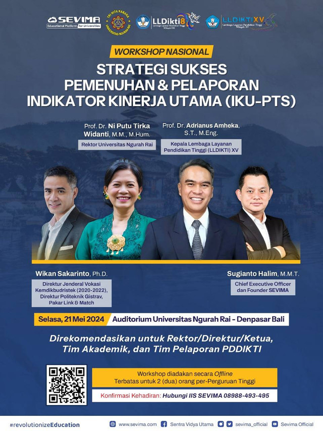 Ribuan Peserta Ikuti Seminar SEVIMA Seputar Strategi Pemenuhan & Laporan IKU-PTS