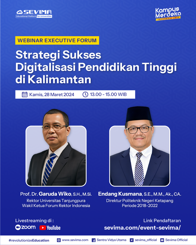 Ribuan Peserta Ikuti Seminar SEVIMA Seputar Digitalisasi Kampus di Kalimantan