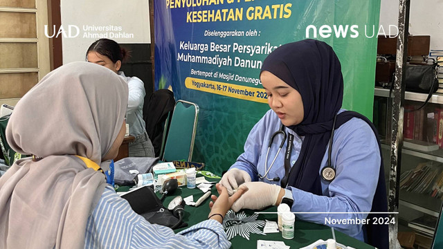 Cek Kesehatan Gratis oleh KKN Universitas Ahmad Dahlan (UAD) (Dok. KKN Alternatif UAD)