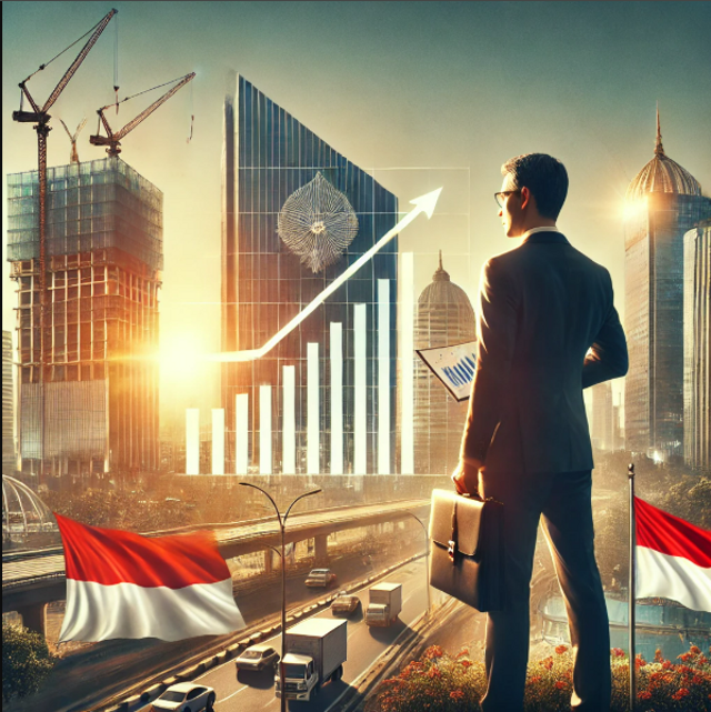 ilustrasi investasi di indonesia terus berkembang seiring dengan peningkatan daya tarik ekonomi nasional (sumber kredit foto by AI)