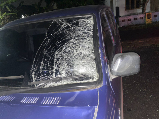 Mobil Kijang Super yang tabrak dan tewaskan warga di Bantul. Foto: Dok. Polres Bantul