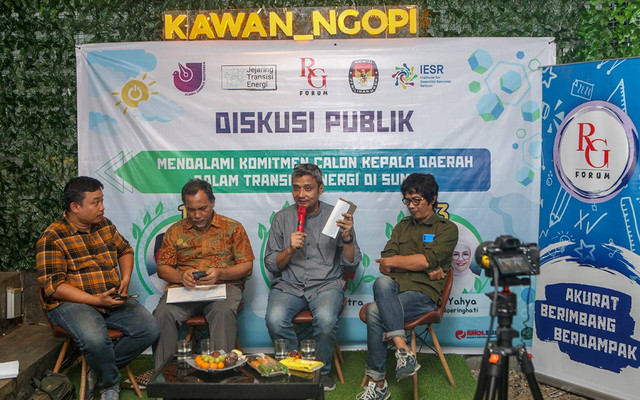 Diskusi yang diselenggarakan Relung Forum, AJI Palembang dan Jejaring Transisi Energi (JTE). (ist)