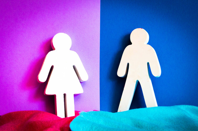 ilustrasi stereotip gender sumber : https://www.pexels.com/photo/boy-and-girl-cutout-decals-1386336/