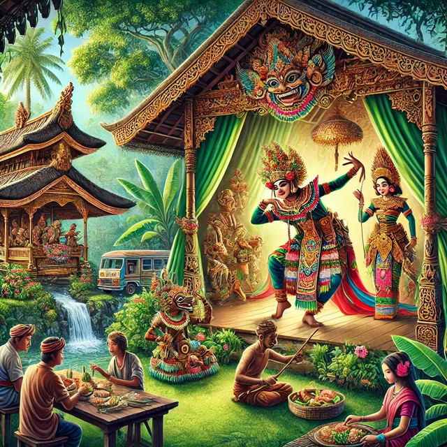 Illustrasi Budaya Indonesia , Sumber : (https://chatgpt.com/)