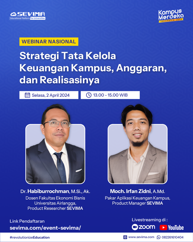 Ribuan Peserta Ikuti Seminar SEVIMA Seputar Strategi Tata Kelola Keuangan Kampus