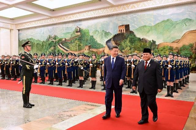 Presiden Prabowo Disambut Upacara Kenegaraan Oleh Presiden Xi Jinping, Sumber: Kementerian Sekretariat Negara Republik Indonesia 