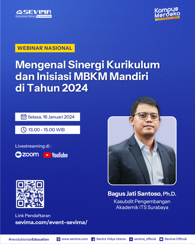 Ribuan Peserta Ikuti Seminar SEVIMA Seputar Sinergi Kurikulum & MBKM Mandiri 