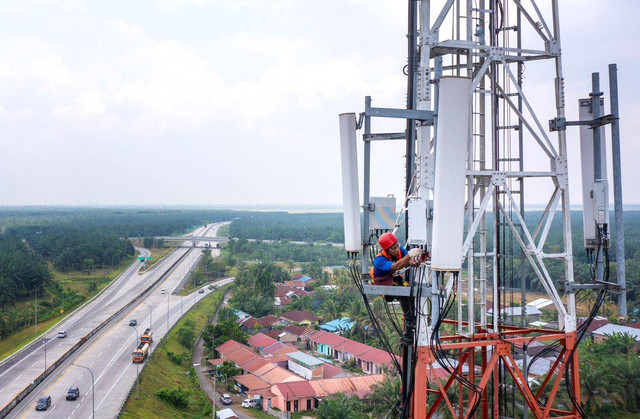 Tower BTS XL Axiata.  Foto: Dok. XL Axiata