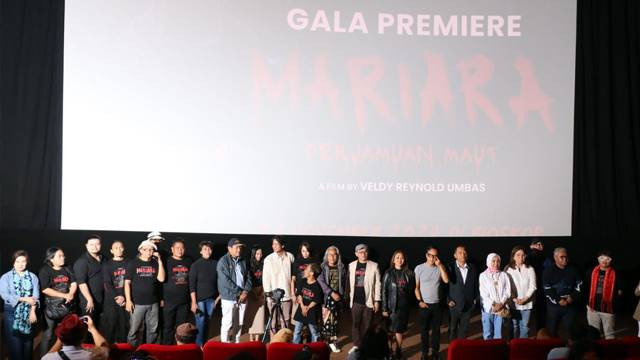 Suasana Gala Premiere Film Mariara Perjamuan Maut di salah satu bioskop di Jakarta.