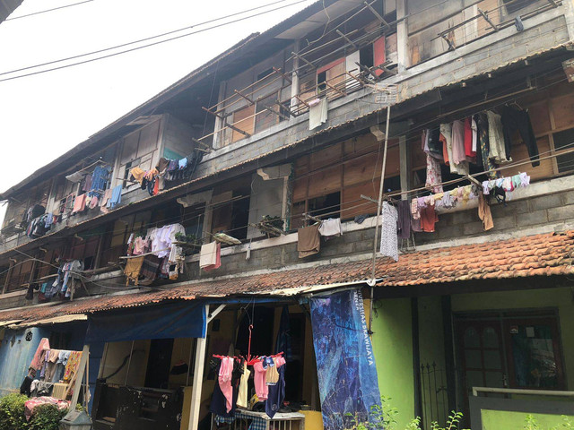 Kondisi Rusunawa di Muharto, Kota Malang.  Foto : oleh penulis