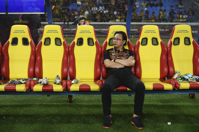 Pelatih sepak bola Malaysia, Ong Kim Swee. Foto: Mohd RASFAN/AFP