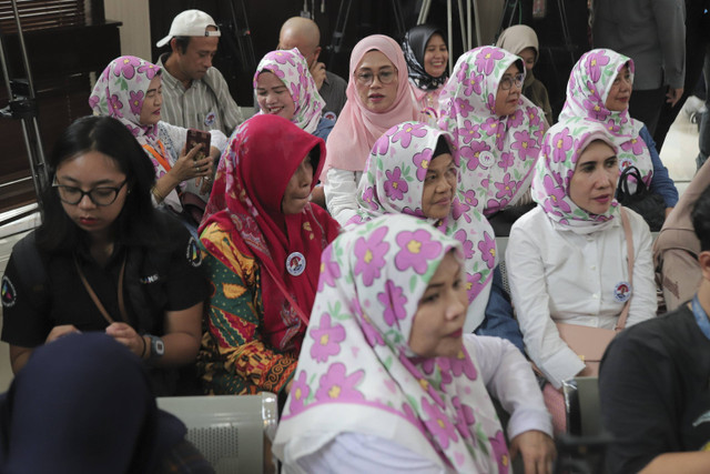 Suasana jelang sidang putusan praperadilan Thomas Trikasih Lembong alias Tom Lembong, di Pengadilan Negeri Jakarta Selatan, Selasa (26/11/2024). Foto: Iqbal Firdaus/kumparan