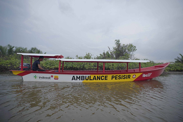 Perahu Ambulance Pesisir Dusun Bondan. (02/11/24) Foto: IBS