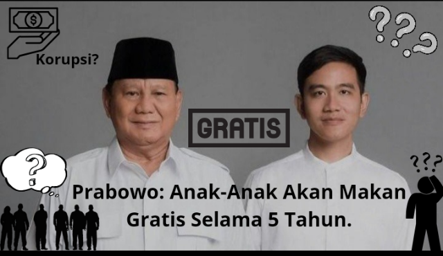 Sebelah kiri Prabowo Subianto dan kanan Gibran Rakabuming Presiden ke-8 RI. (Edited by : Frirensa Aulele)