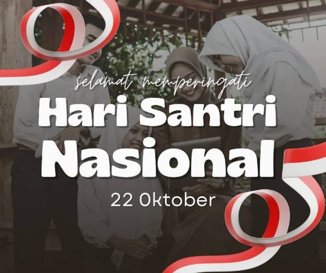 Ilustrasi gambar peringatan Hari Santri Nasional , sumber:https//www.canva.com