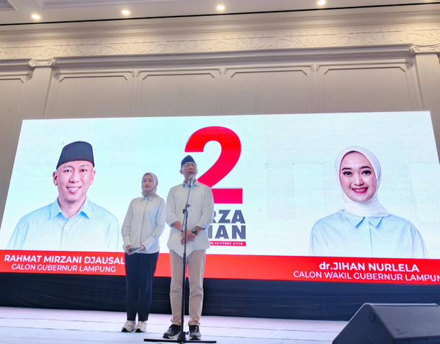 Menang Telak di Quick Count, Mirza-Jihan: Amanah untuk Lampung Lebih Baik