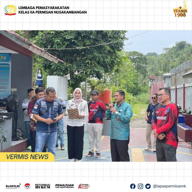 Lapas Permisan Terima Rombongan Gowes Pertamina Cilacap