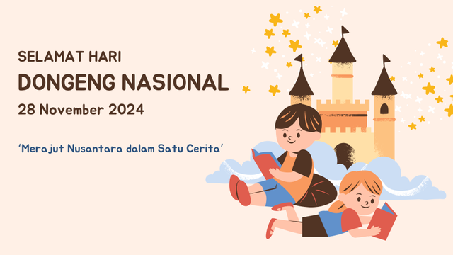 Selamat Hari Dongeng Nasional 2024. Foto: canva.com.