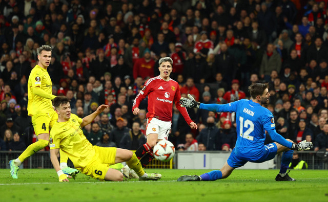 MU vs Bodo/Glimt di Liga Europa. Foto: Molly Darlington/REUTERS